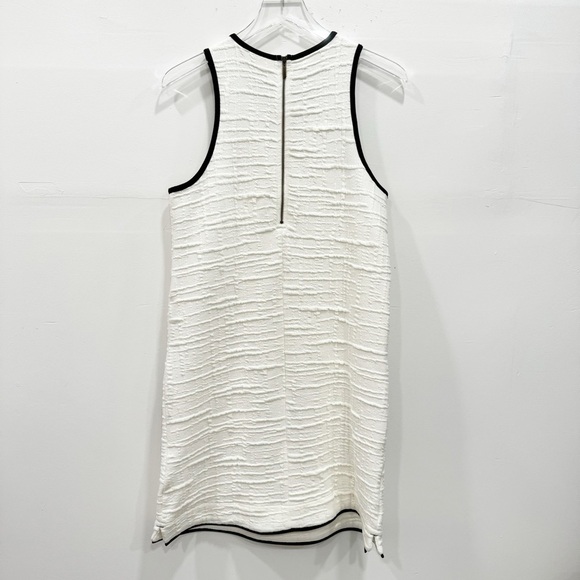 Anthropologie Maeve Patch Pocket Mini Dress White Black Size Small - Picture 3 of 11
